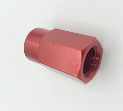 China Factory Red Anodized Aluminum Sealing Function Carbon Steel Forging Spacers And Fastener Hex Seals Fit for sale