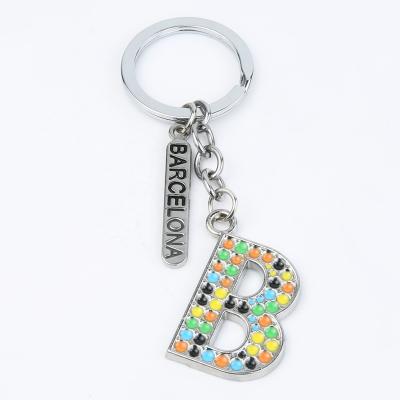 China Decoration factory price high quality key chain, custom design metal letter key chain. for sale