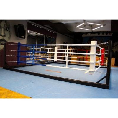 China Top Quality Heavy-Gauge Structural Steel Muttahida Majlis-e-Amal Floor Ring and Professional Stage Elevated Type Boxing Ring Cage for sale