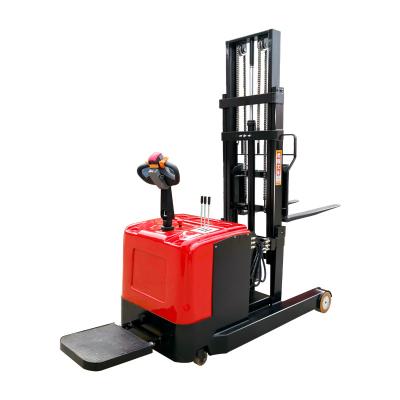 China Hotels Hot Selling 1.5 Ton 2 Ton Small Stacker 105ah*4 Battery Life 12 Hours All Electric Vertical Automatic Stacker for sale