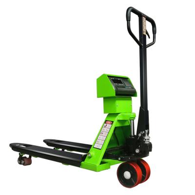 China Hydraulic Jack Forklift Pallet Manual Hydraulic Lifts 3 Ton Electronic Scale Manual Forklift for sale