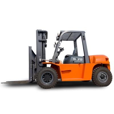 China Heavy Duty Diesel Forklift Truck High Efficiency 6ton 7ton Sideshift Logistic Machinery Diesel Forklift for sale