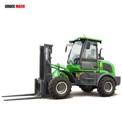 China Optional Japanese Diesel Engine Forklift Prices Multifunction 4WD Forklift For Sale for sale