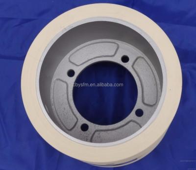 China Rice Mill Machinery Spare Parts 10 Inch Aluminum Drum White Color Rice Rubber Rollers for sale