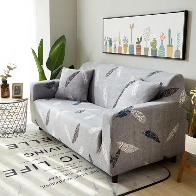 China Europe Latest Design Print Elastic Stretch Sofa Cover Sofa Magic Spandex Wholesale Slipcover Knit Sofa Cover for sale