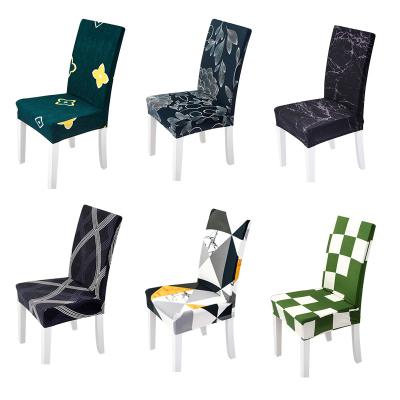 China Durable Printed Stretch Chair Covers Universal Spandex Wedding Banquet Chair Cover for sale