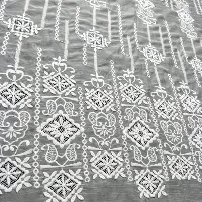 China Guangzhou Switzerland 2021 Design Voile Lace Fabric Viable Lace Fabrics Chemical Embroidery Lace Fabric for sale