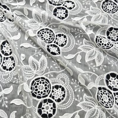 China New 2021 Viable Design Silk Lace Fabric Fabric Samples For Liturgical Robes Lace Fabric for sale