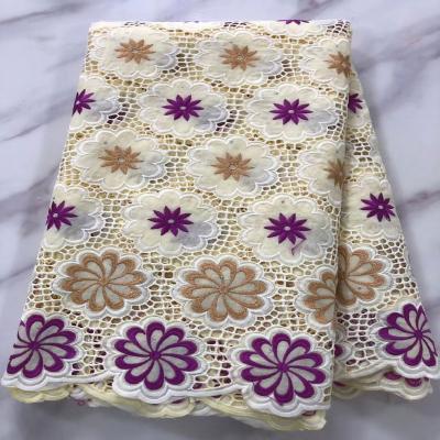 China 2020 Viable New Swiss 100% Swiss Cotton Fabric With Beadwork for sale