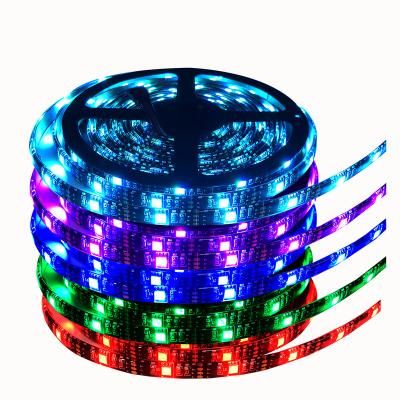 China USB 6102 SK5812 USB 5V Flexible Bluetooth led waterproof TV Backlight Led Tape Strip Lights with remote control for sale