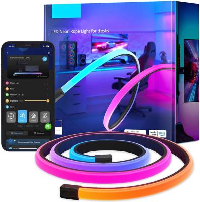 China Energy Saving S61C3 3M RGBIC Silicone LED NEON light strip kits custom light strip flexible soft strip for indoor decoration for sale