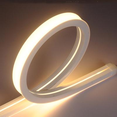 China Decorative Concrete -  Transmitting Colorful Light ZZY 61A0 3M 5050 RGB IC LED NEON rope light strip flexible strip 24V for indoor decoration for sale