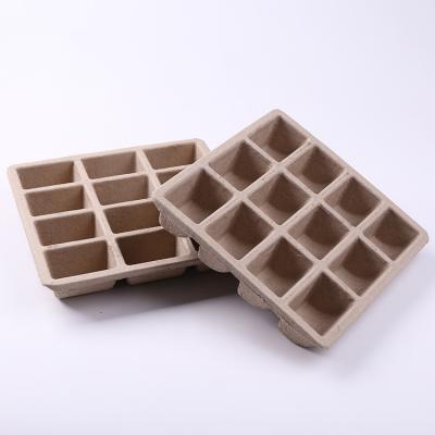 China Custom Biodegradable Recycled Molded Eco - Friendly Biodegradable Paper Pulp Packaging Tray for sale