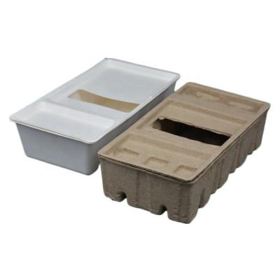 China H38-Recycled Biodegradable Paper Pulp Box With Protective Lid Packaging for sale