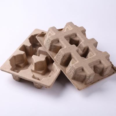 China D350-Eco Friendly Environment Friendly Biodegradable Paper Bottle Tray Holder For Candle Bottles for sale