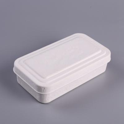 China Eco Friendly Custom Biodegradable Gift Box White Pulp Molded for sale