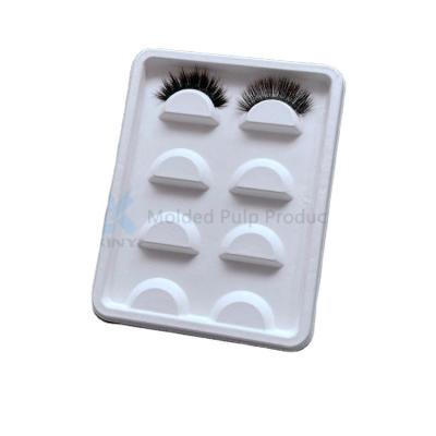 China Environmental Friendly Custom Molded Paper Pulp Eye Lash Packaging for sale