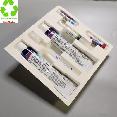 China Customized Biodegradable Molded Biodegradable Paper Pulp Care Pack Box Oral Insert for sale