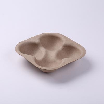 China CLASSIC Eco Friendly Biodegradable Recycled Molded Paper Pulp Fruit Tray , Customized Fruit Tray for sale