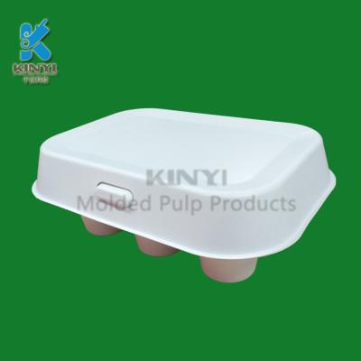 China Biodegradable Eco Friendly Recycled Molded Fiber Pulp Apple Fruit Packaging Boxes for sale