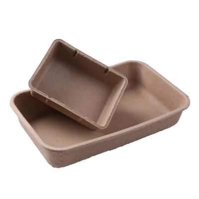 China H15-Paper Viable Pulp Molded Disposable Cat Litter Tray for sale