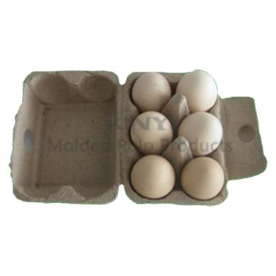 China 6 cell environment friendly eco-friendly carton for chicken eggs, packaging for chicken egg store for sale for sale