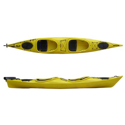 China LLDPE HULL for fishing kayak wholesale lightweight canoe new kayak with rudder for sale