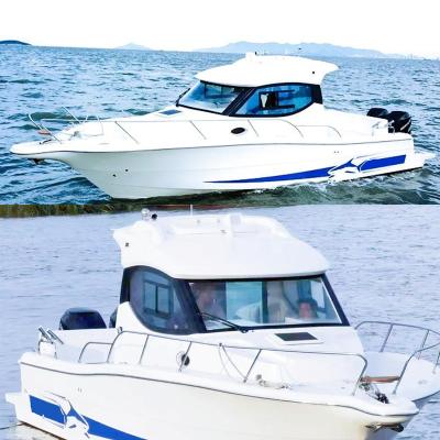 China 2019 Wholesale factory fiberglass fishing boat hot sale speed fiberglass boat yacht boat with customized color for sale for sale