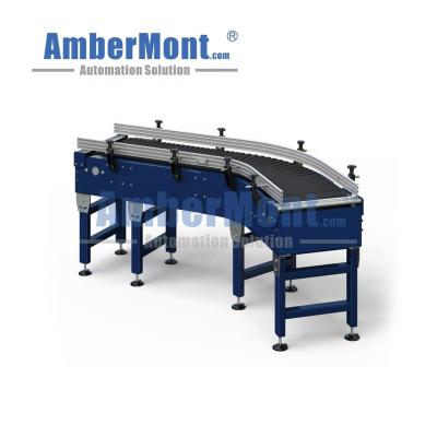 China Oil Resistant Food Grade PP POM Flexible Plastic Inclined Belt Accumulation Modular Conveyor System for sale