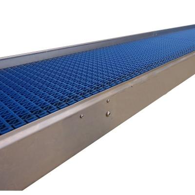 China Oil Resistant Food Grade PP POM Plastic Flexible Inclined PU Belt Unscrambler Modular Conveyor System for sale