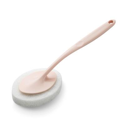 China Stocked Long Handle Magic Brush Eraser Sponge Cleaning Sponge For Dishwashing Kitchen Toilet Bathroom Wash Cleaning Tool for sale