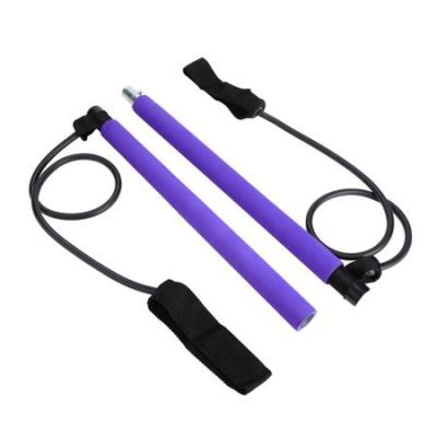 China Yoga Exercise Pilates Stick Yoga Pull Rods Gym Bar Pilates Resistance Band Body Abdominal Bands For Pilates Exercise Stick Fitness Rope for sale