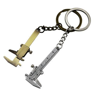 China Metal 0-4cm Portable Mini Vernier Caliper Metal Keychain for sale