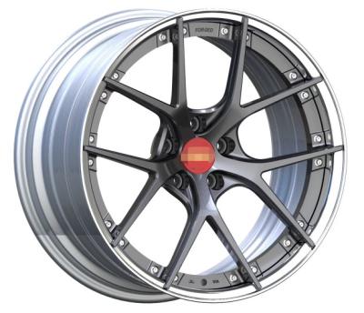 China Front and rear wheel is available fashion monoblock forged alloy wheels, 1 piece of 20*9 20*8.5 forged wheels, rigged two piece wheel for sale