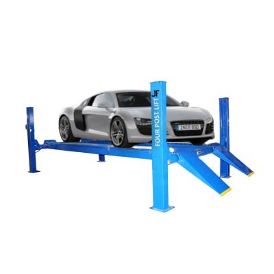 China 4 Post 6.3T 14000lb Alignment Autolifte Garages Repair Equipment Turning Motor Vehicle Hydraulic Parking Car Lifts 6300kg for sale