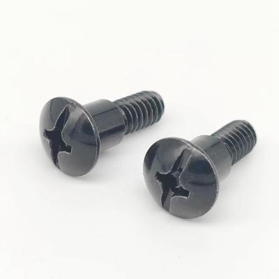 China Factory Price Mild Steel Screw Pan Head Thread Machine Screw Metal Screw Cross Recessed Fractional Pan for sale