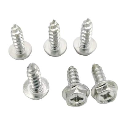 China Stainless Steel Stainless Steel Hex Head Flange Self Drilling Screws Indened Hexagon Washer Self Tapping Screw for sale