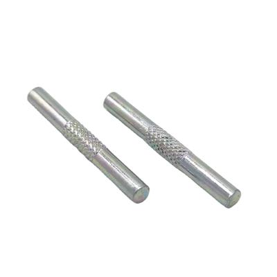 China Stainless Steel Mild Steel Shaft Pin Plain Zinc Color Zinc Shaft Knurled 20mm 30Mm 35Mm 45Mm Etc. for sale