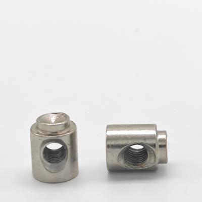 China Flat Stainless Steel, Mild Steel, Brass, Side Hole Nut Metric / Cylindrical Inch Nuts M5-M8 for sale