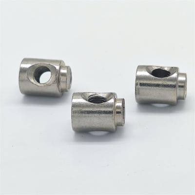 China Fliister Application Automotive Industry M5-m8ustomized Bore Nut Steel Bright Nickel Plated Side Nut for sale