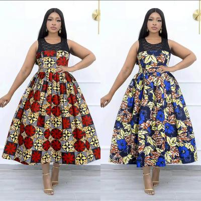 China Dashiki clothing H and D Dashiki print wax dress for summer Ankara dresses African fashion design dresses for ladies for sale