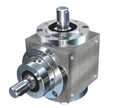 China Steel / Stainless / Aluminum Small Stainless Steel Bevel Gear Box For Transmission Gearbox for sale