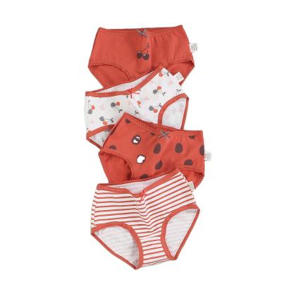 China Hot Selling Cotton Children's Underwear Trunks Girl Children's Cartoon Breathable Underwear Set Panties For Gril for sale