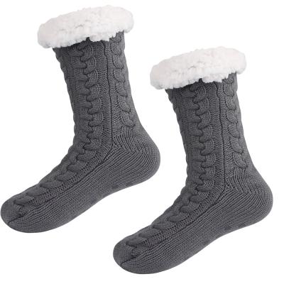 China Wholesale Antibacterial Winter Popular Cold Proof Non-slip Bed Socks Coral Fleece Cotton Home Towel Floor Fashion Women Warm Socks for sale