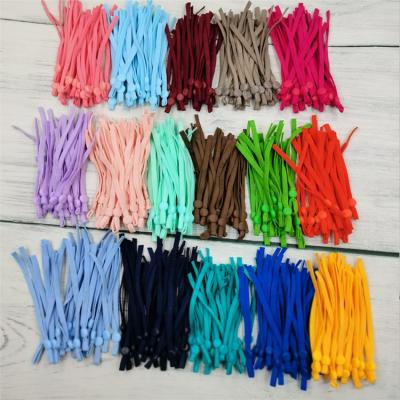 China Factory Sales Colorful Elastic Kids Children Adult 5MM Flat Elastic Earloop With Adjustable Buckle For DIY Dropshipping for sale