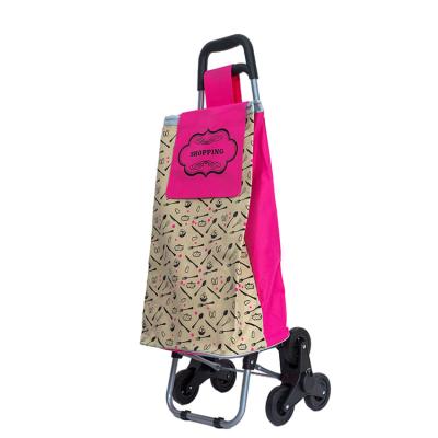 China Wholesale Weight Capacity Fashionable Shopping Mall Cloth Bag Trolley Folding Portable Shopping Trolley Shopping Trolley for sale