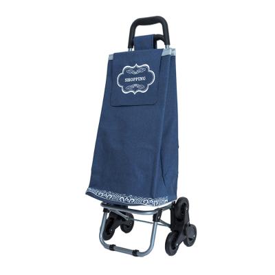 China Latest Arrival Low Price Fabric Folding Bag Weight Capacity Trolley Trolley Portable Folding Shopping Trolley for sale