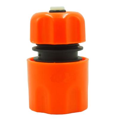 China Water Joint Hose To Hose Nozzle Plastic 12mm Quick Garden Hose Waterstop Waterstop Connector for sale