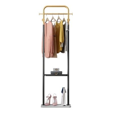 China Other Custom Store Fixture Fashion Clothing Store Exquisite Metal Clothing Display Rack for sale