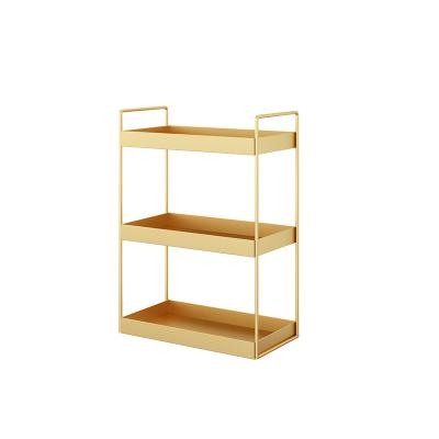 China Nordic Multi-Layer Bathroom Rack Toilet Storage Shelving Racks And Vanity Dressing Table Storage Racks for sale